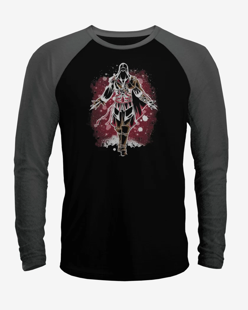 Polera Raglan Negro / Negro Heather de Ezio assassins