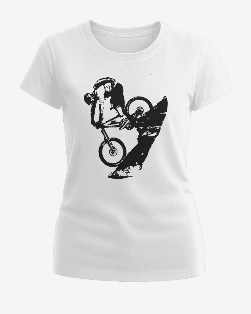 Polera de Mujer Blanco de Mountain bike