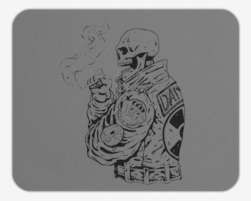 Mousepad Skull biker