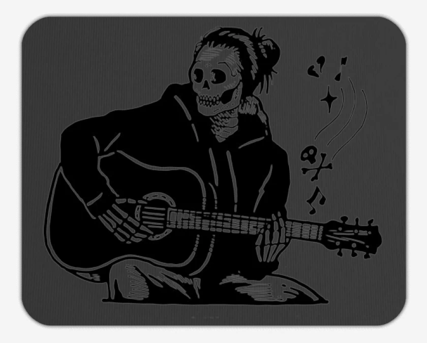 Mousepad Skull guitarra