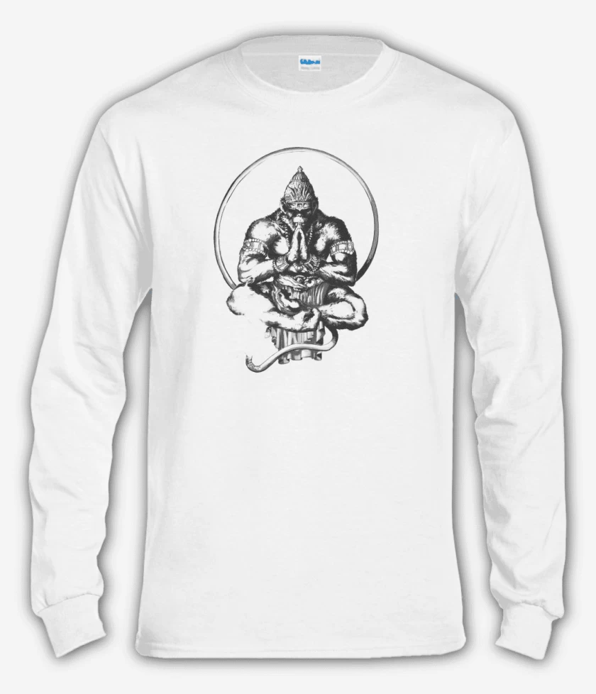 Polera manga larga Blanco de Gorila zen