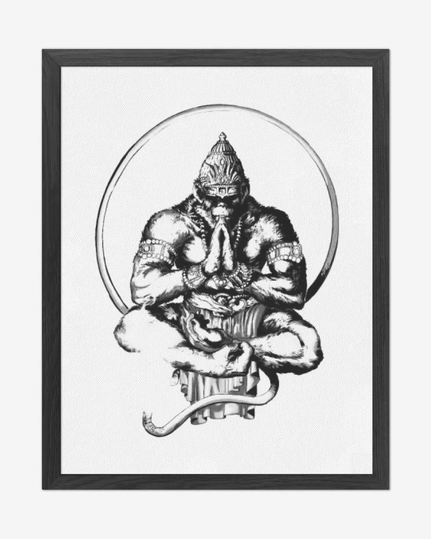 Cuadro decorativo Blanco de Gorila zen