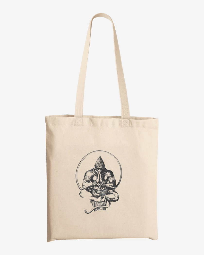 Totebag Blanco de Gorila zen