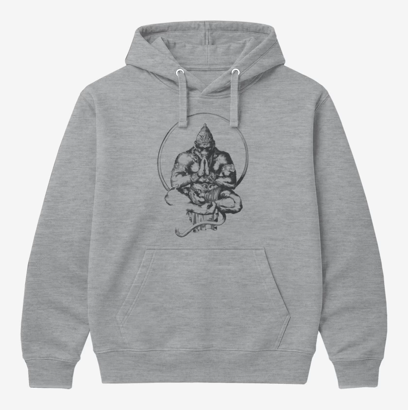 Polerón Canguro Gris Melange de Gorila zen