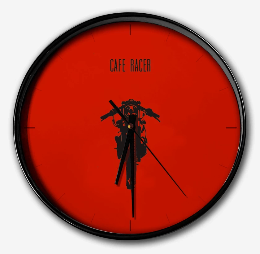Reloj Rojo de Cafe racer
