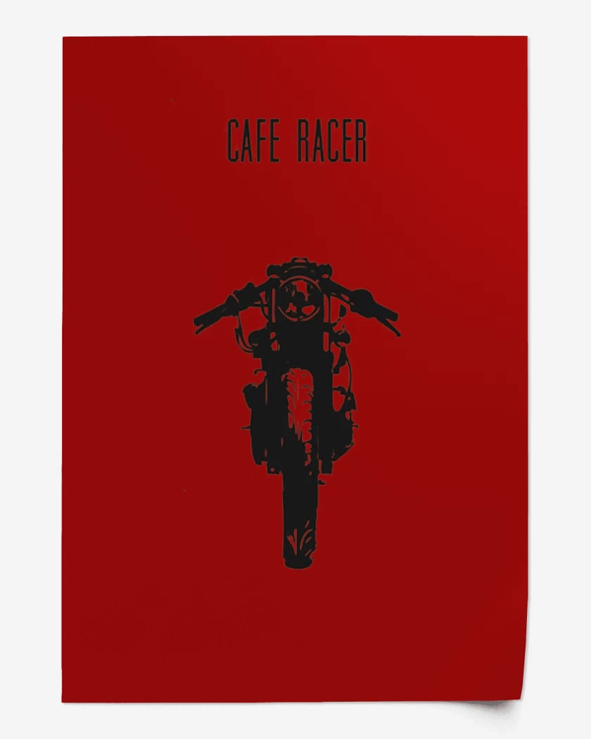 Print Rojo de Cafe racer