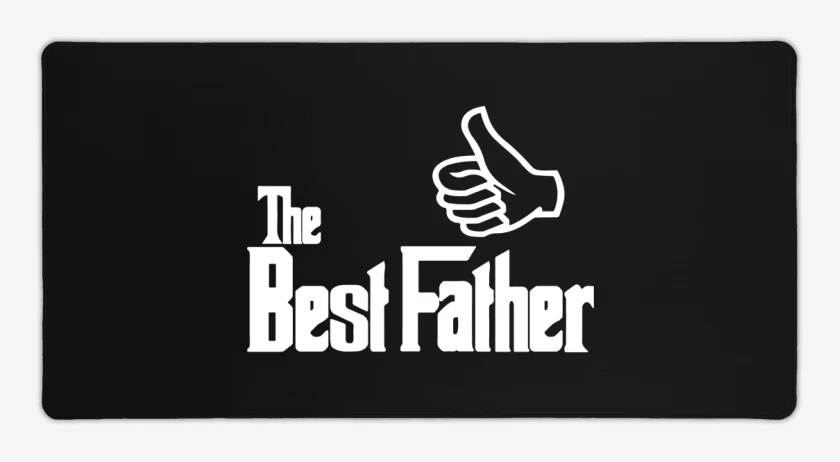 Mouse pad Gamer Negro de The Best Father