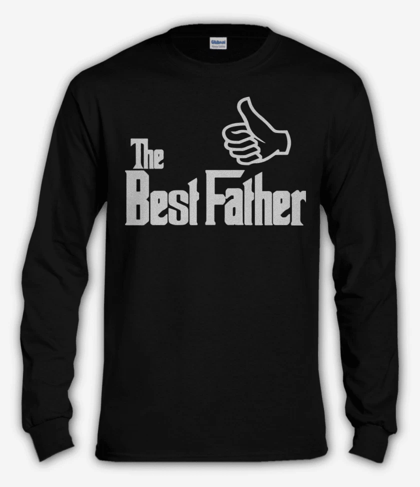 Polera manga larga Negro de The Best Father