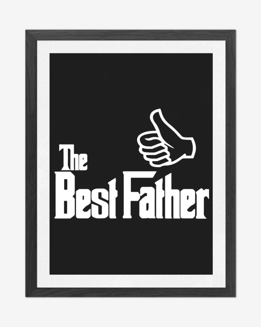 Cuadro decorativo Negro de The Best Father