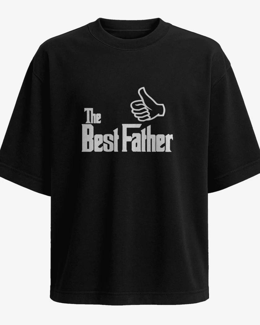 Polera Oversize Negro de The Best Father