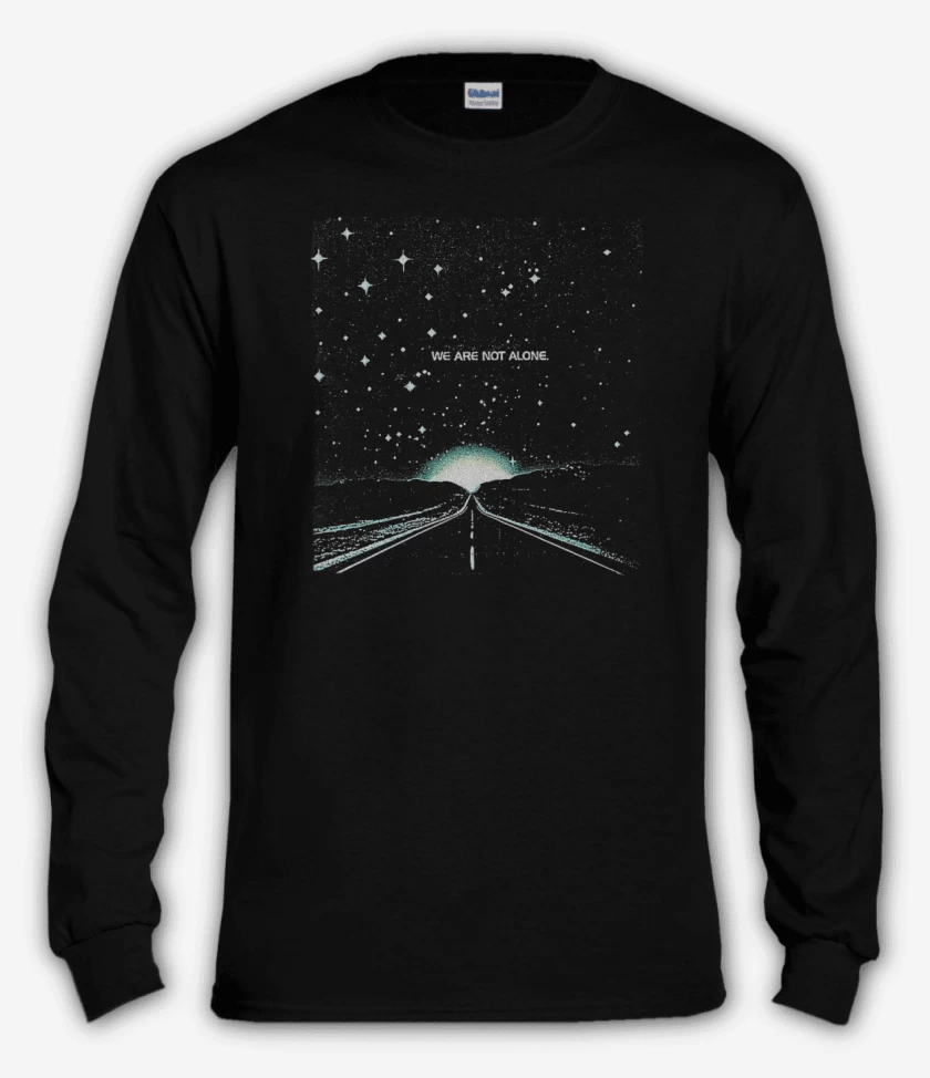 Polera manga larga We are not alone