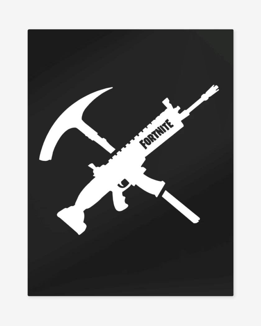 Print metalico Negro de Scar fornite