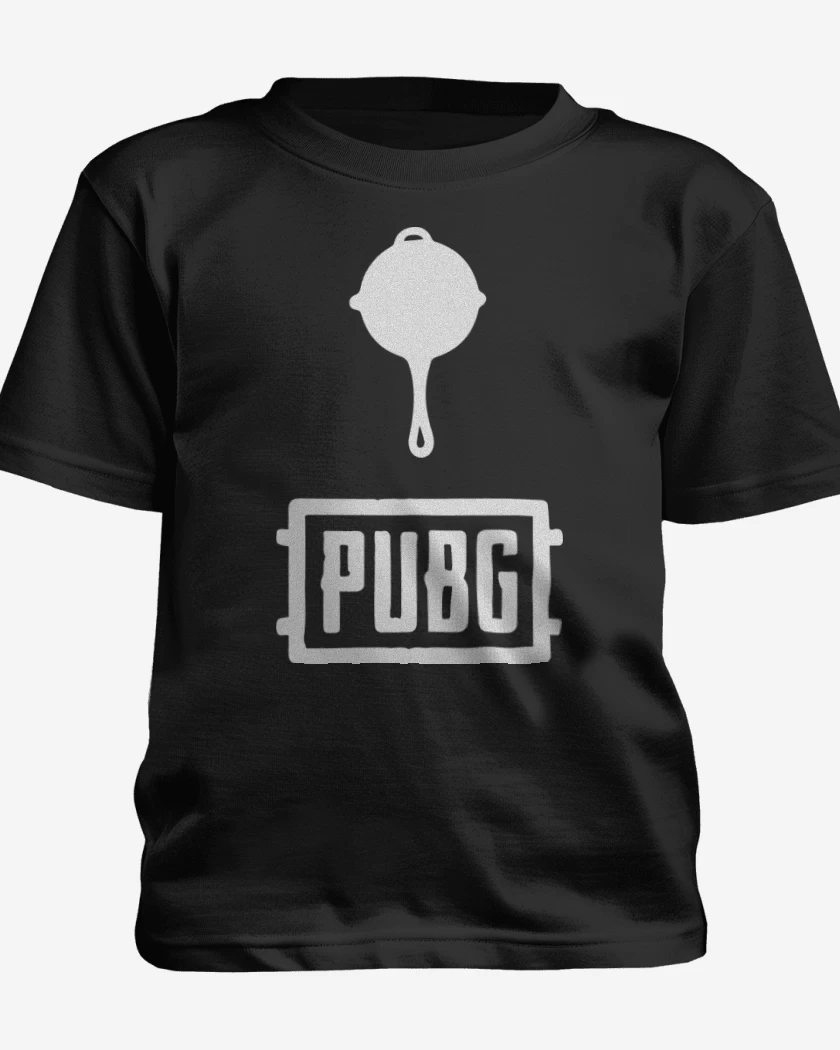 Polera de niño Negro de sarten pubg