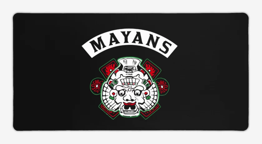 Mouse pad Gamer Negro de Mayans mc