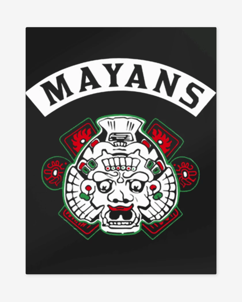 Print metalico Negro de Mayans mc