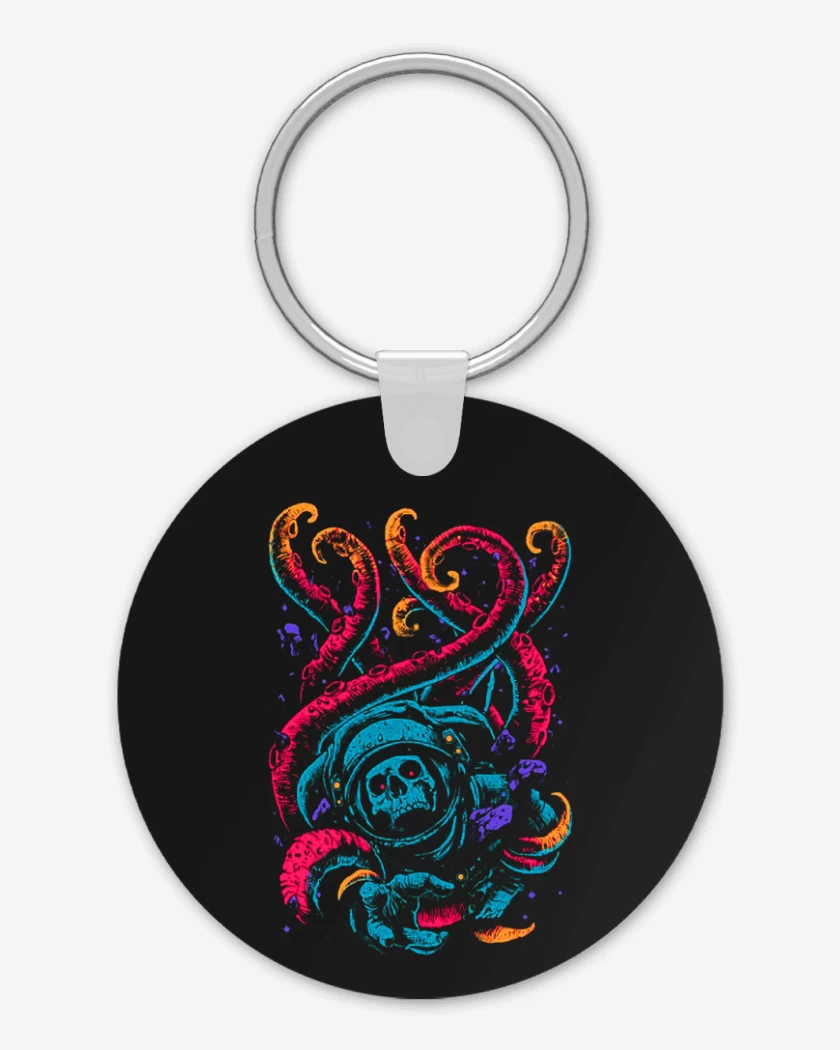 Llavero Negro de Skull astronauta