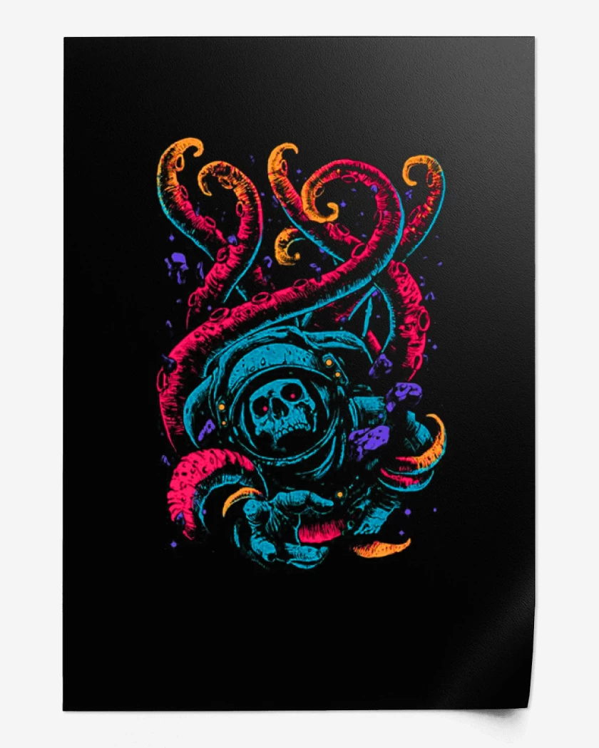 Print Skull astronauta