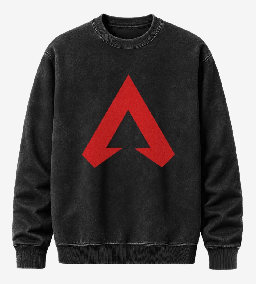 Poleron Polo Acid Wash Negro de Apex legends 