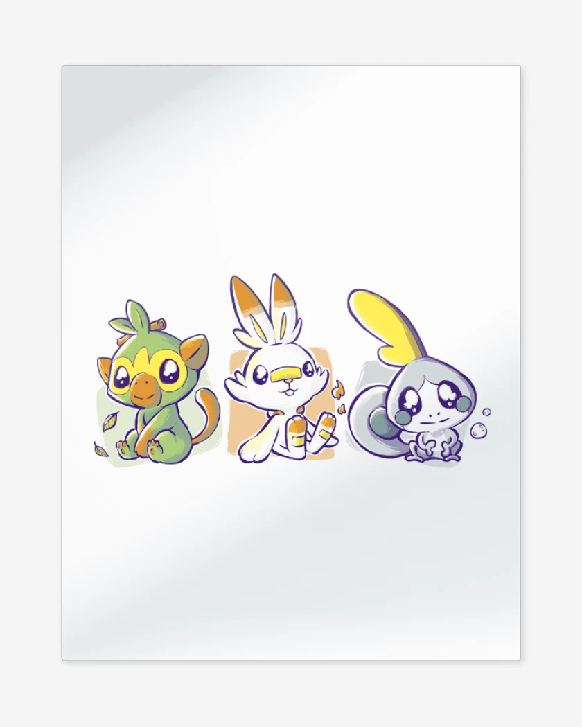 Print metalico Blanco de new starter