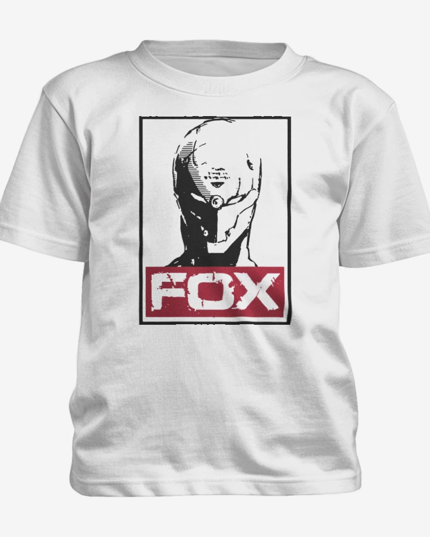 Polera de niño Blanco de Metal Gear - Fox