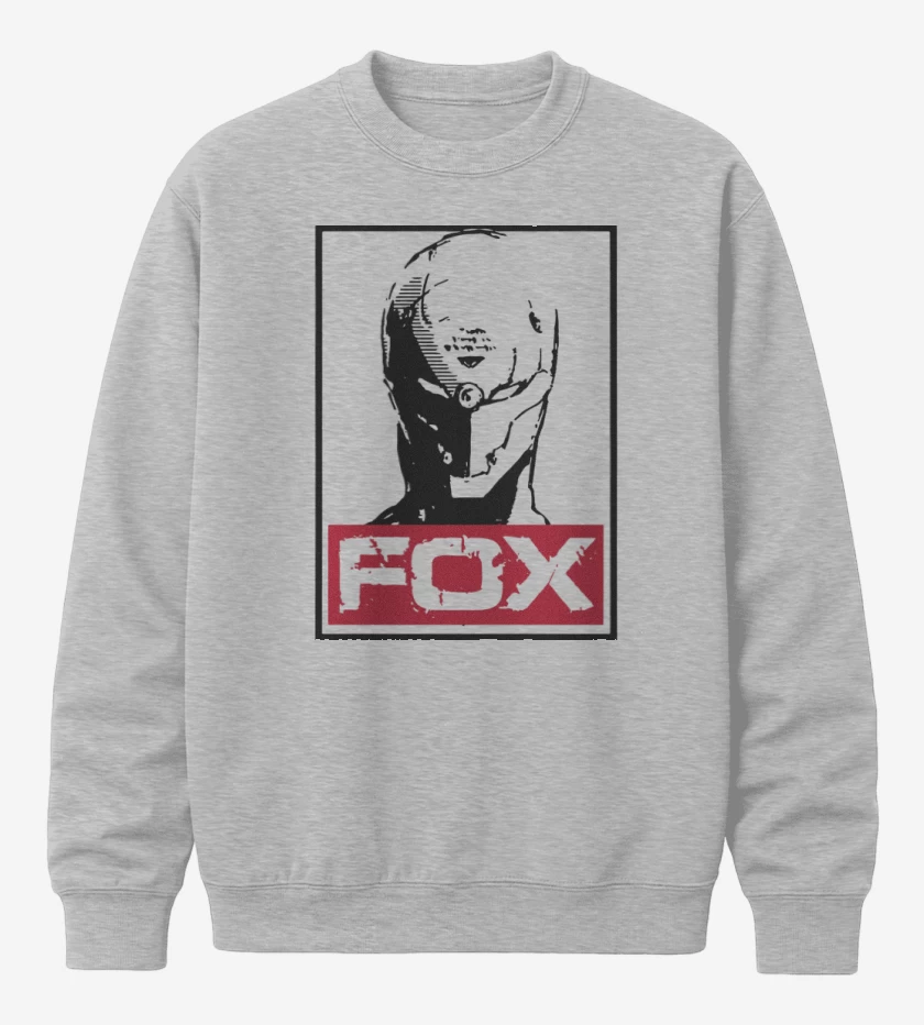 Poleron polo Gris Melange de Metal Gear - Fox
