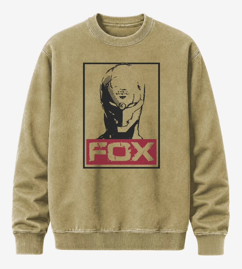 Poleron Polo Acid Wash Beige de Metal Gear - Fox