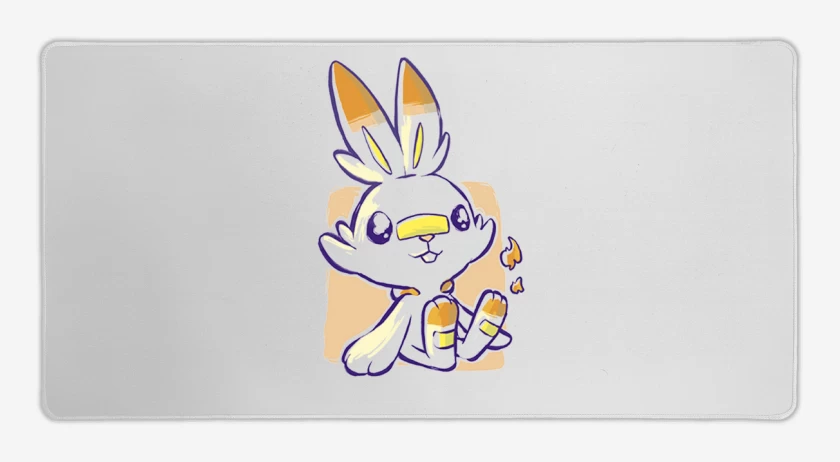Mouse pad Gamer Blanco de Scorbunny