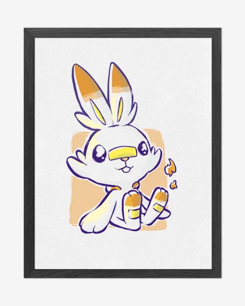 Cuadro decorativo Blanco de Scorbunny