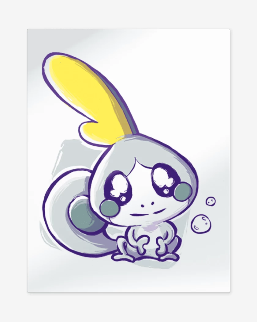 Print metalico Blanco de Sobble