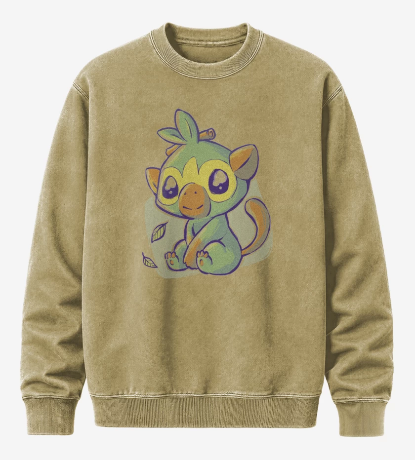 Poleron Polo Acid Wash Beige de Grookey