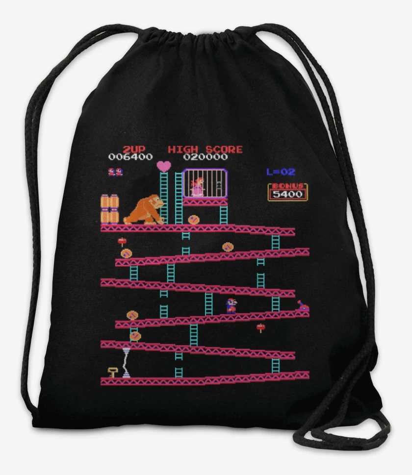Mochila Negro de Gorila Bigote