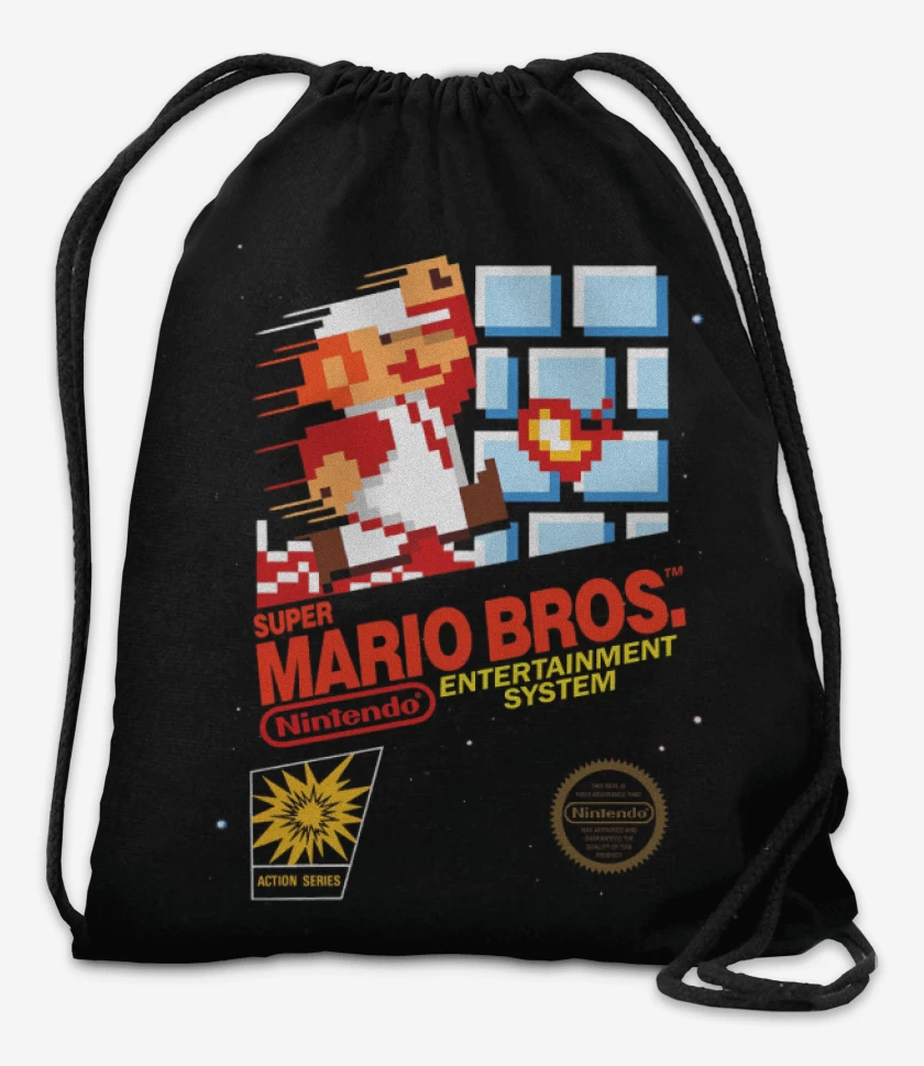 Mochila Negro de Super bigoterio