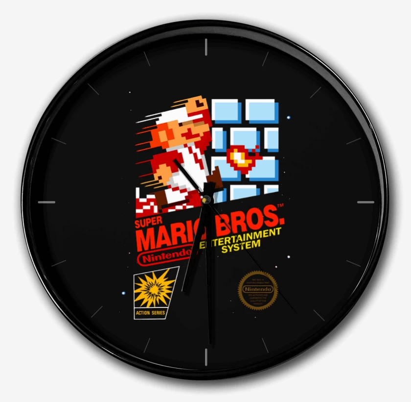 Reloj Negro de Super bigoterio