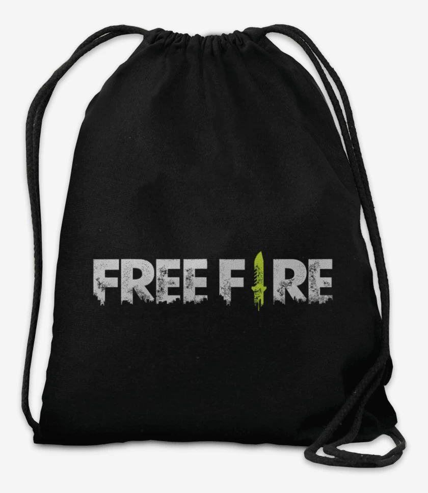 Mochila Negro de Free fire