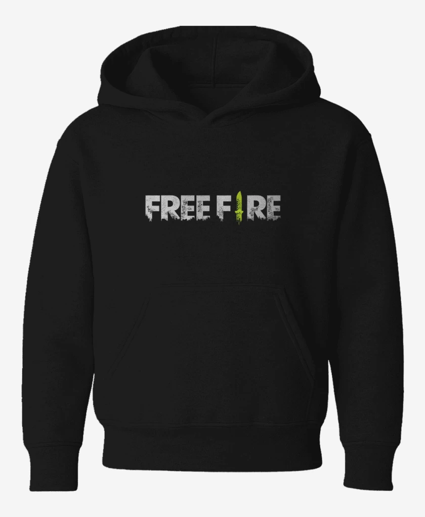 Poleron de niño Negro de Free fire
