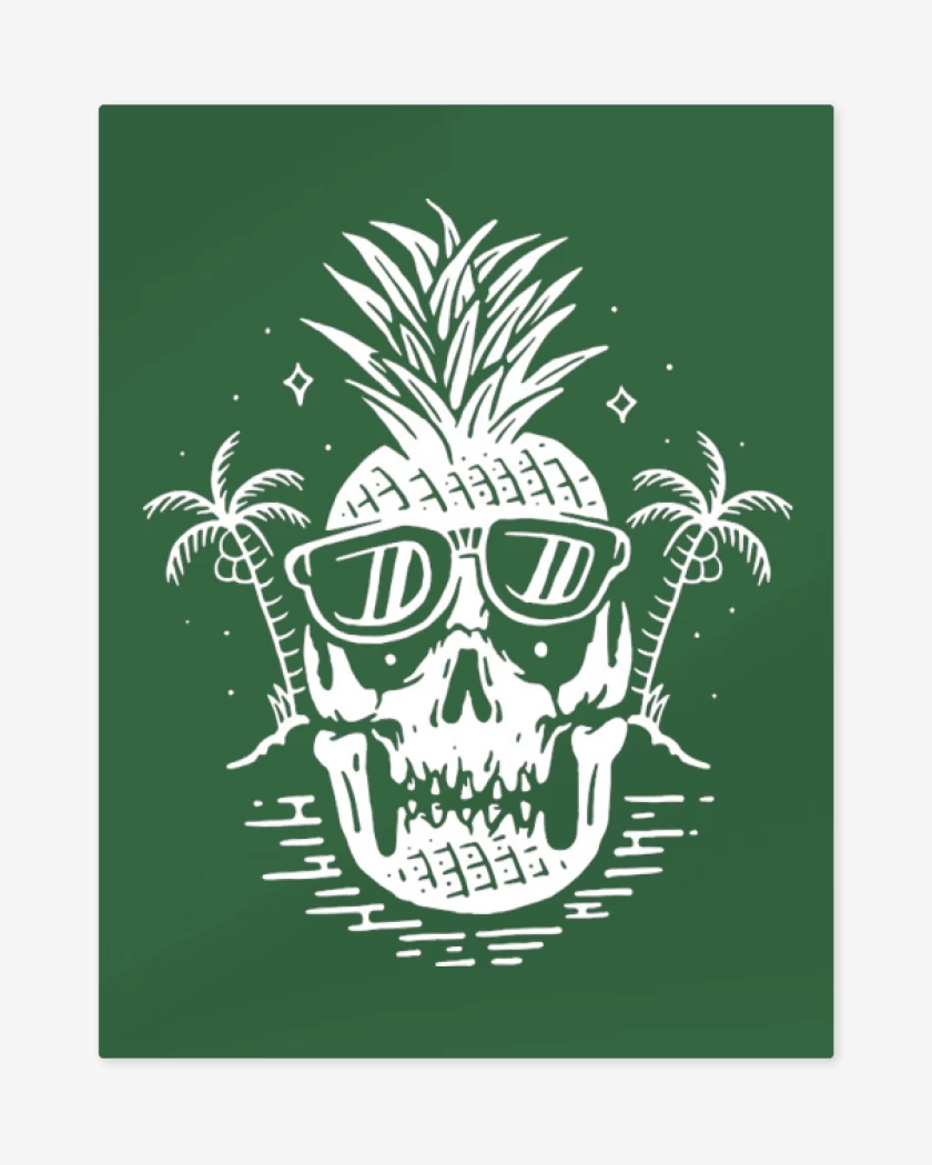 Print metalico Verde jade de Killer piña