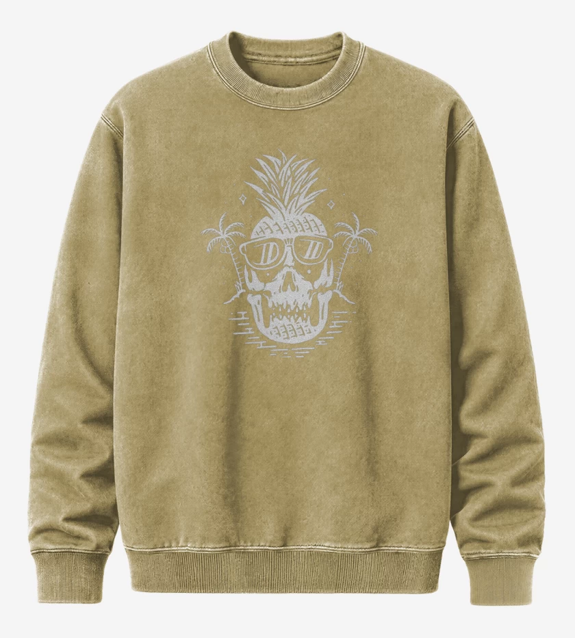 Poleron Polo Acid Wash Beige de Killer piña