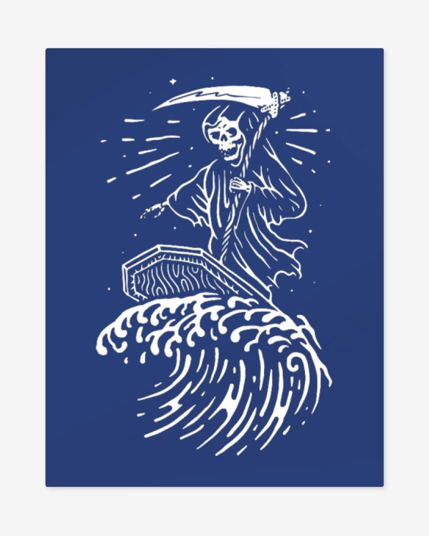 Print metalico Azul Rey de Killer Surfer