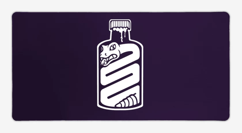 Mouse pad Gamer Morado de Snake in a bottle
