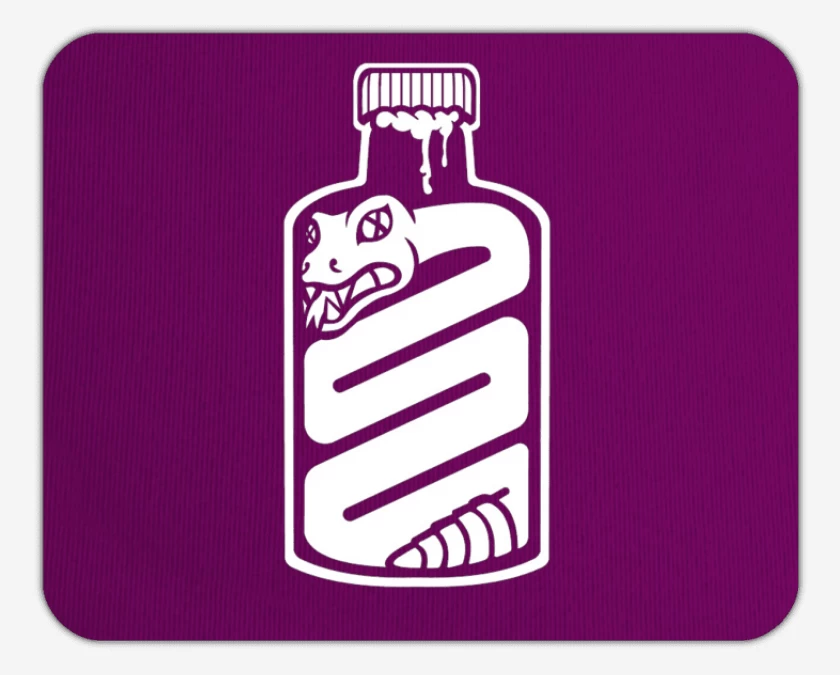 Mousepad Snake in a bottle