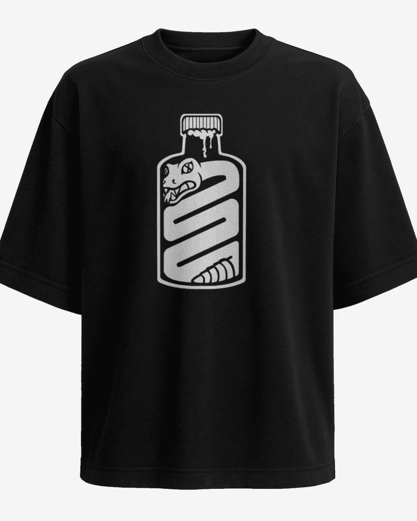 Polera Oversize Snake in a bottle