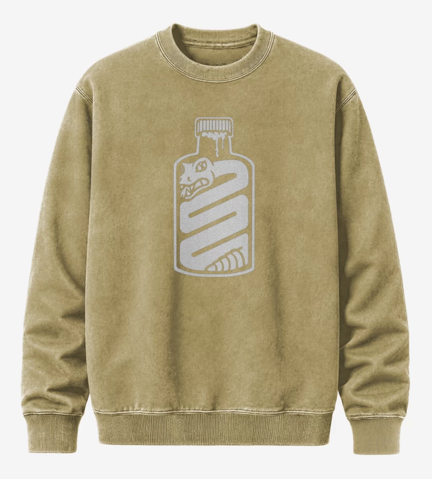 Poleron Polo Acid Wash Beige de Snake in a bottle