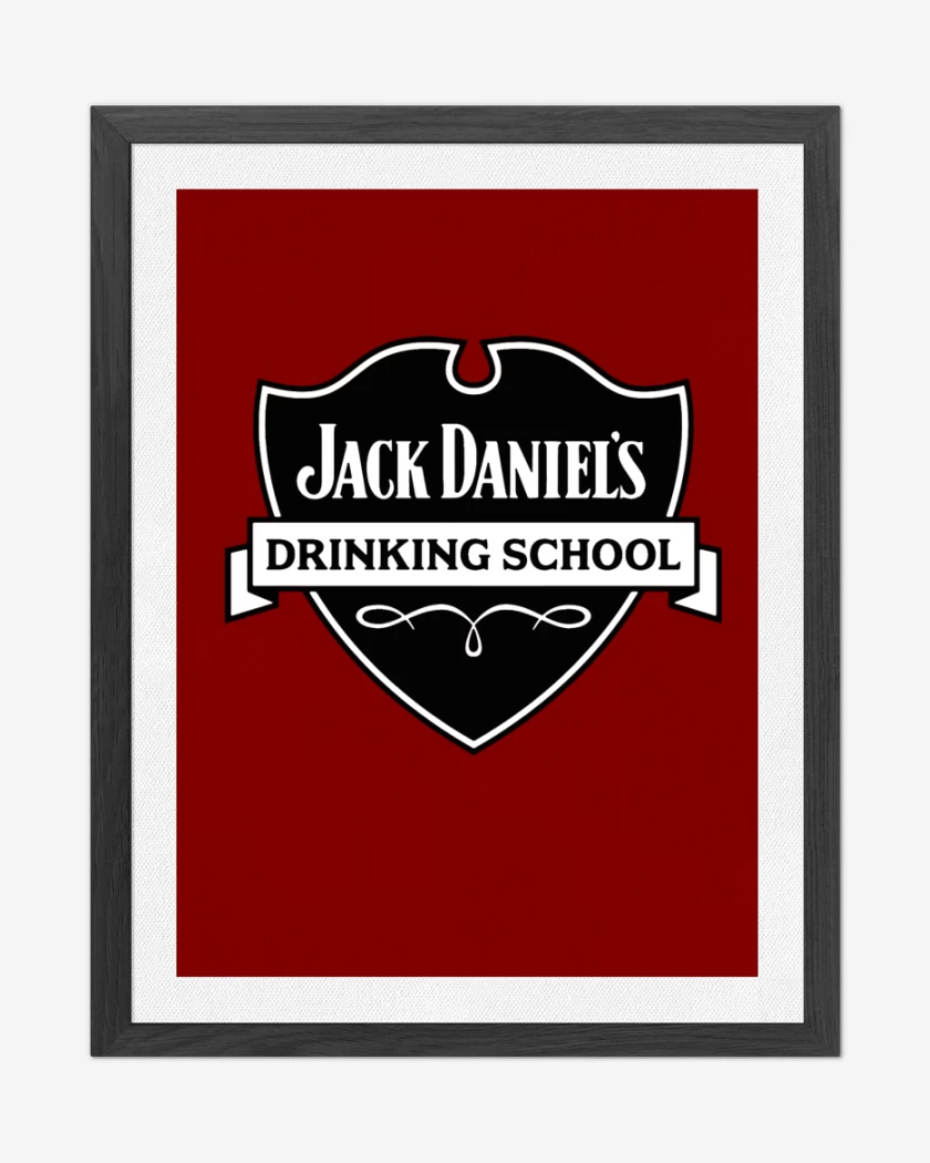 Cuadro decorativo Rojo de Jack daniels daniel´s 
