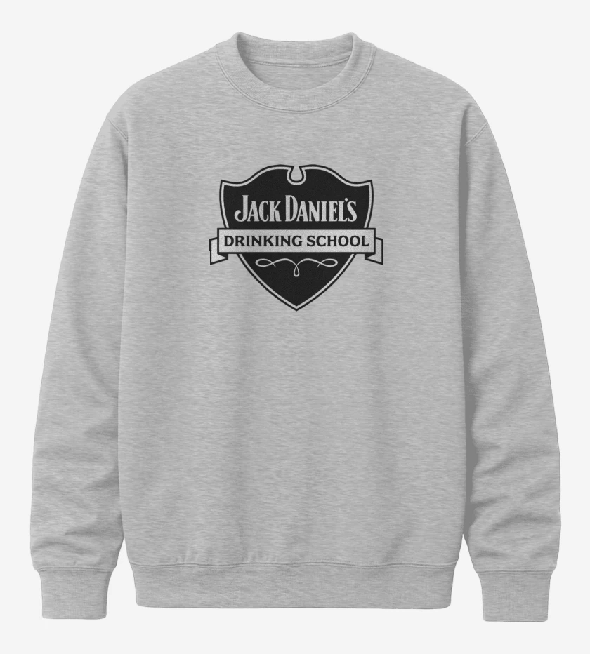Poleron polo Gris Melange de Jack daniels daniel´s 