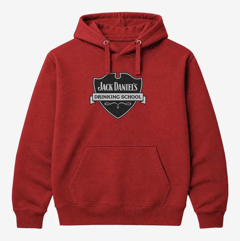 Polerón Canguro Rojo de Jack daniels daniel´s 