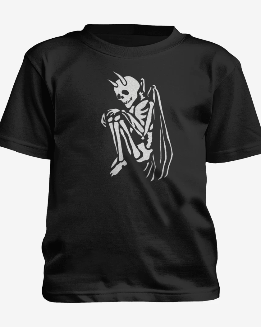 Polera de niño Negro de Angel de la muerte