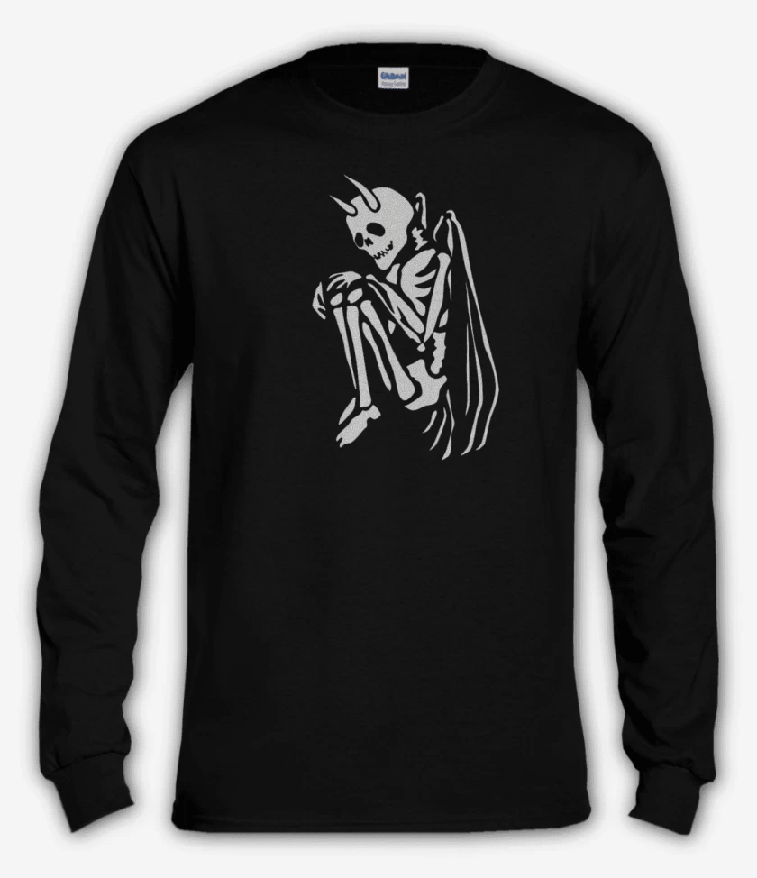 Polera manga larga Negro de Angel de la muerte