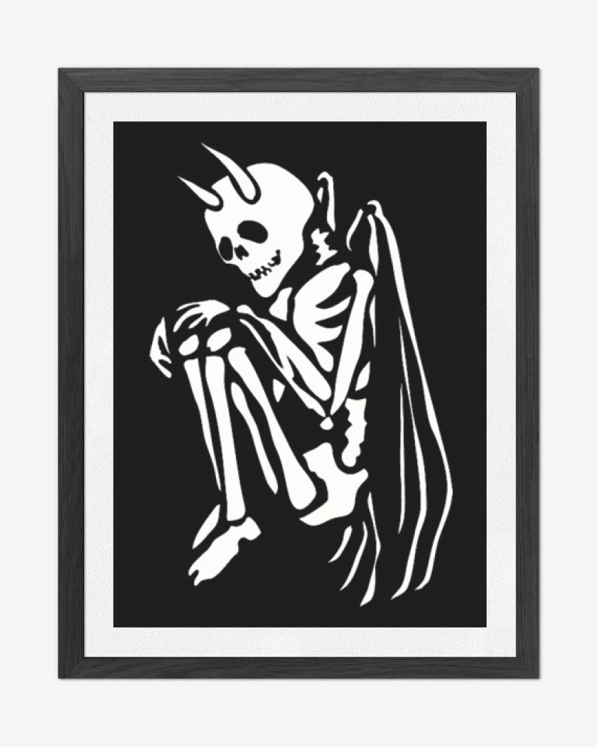 Cuadro decorativo Negro de Angel de la muerte