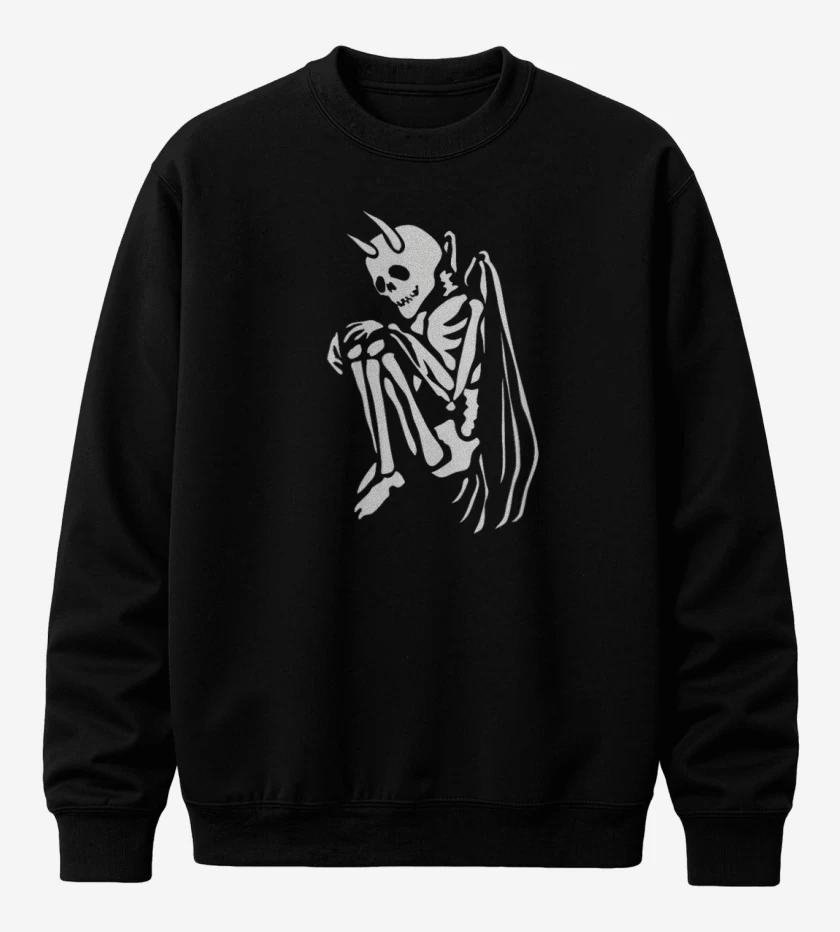 Poleron polo Negro de Angel de la muerte