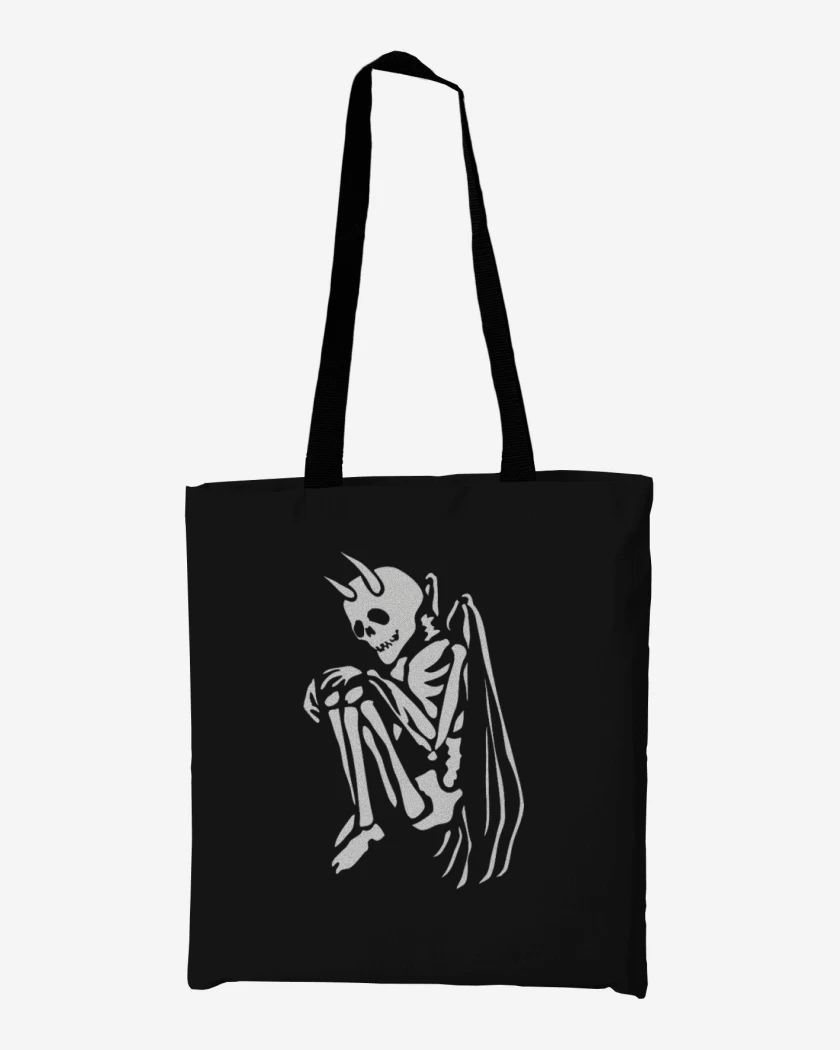 Totebag Negro de Angel de la muerte